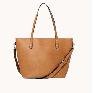Poppy and Peonies Go Getter Tote in Camel